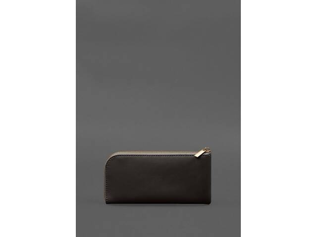 Шкіряний портмоне-купюрник на блискавці BlankNote 14.1 темно-коричневий. - Фото 9