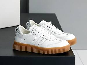 Кожаные белые кроссовки самба, женские кроссовки samba 36,38,39,41р код 23928 41