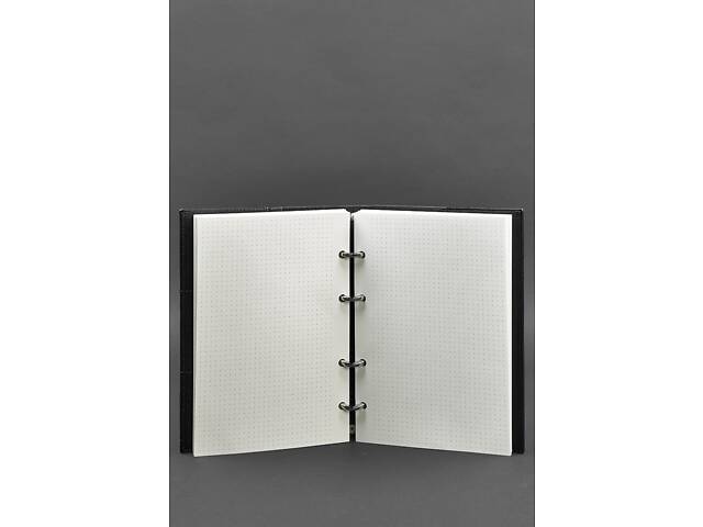 Шкіряний блокнот на кільцях 9.0 з твердою вугільно-чорною обкладинкою BlankNote. - Фото 3