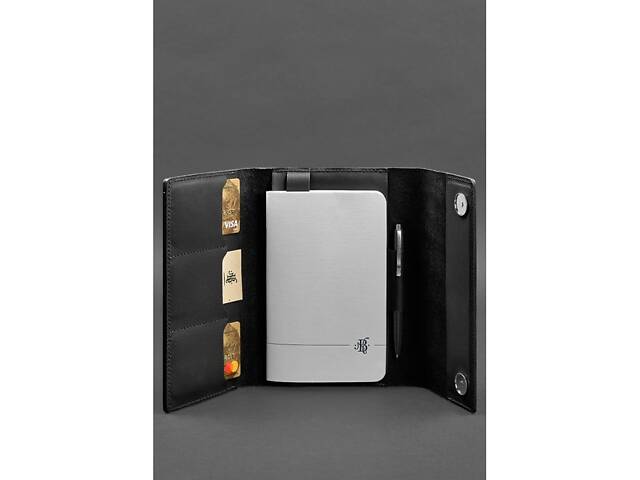 Шкіряний блокнот (Софт-бук) BlankNote 5.1 вугільно-чорний - Фото 3