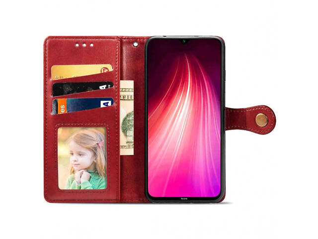 Шкіряний чохол-книжка GETMAN Gallant (PU) для Samsung Galaxy A53 5G Червоний - Фото 3