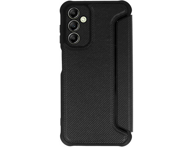 Кожаный чехол-книжка GETMAN Razor (PU) для Samsung Galaxy A35 Black - Фото 2