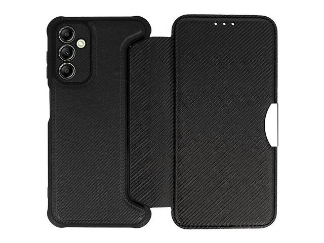 Кожаный чехол-книжка GETMAN Razor (PU) для Samsung Galaxy A35 Black - Фото 3