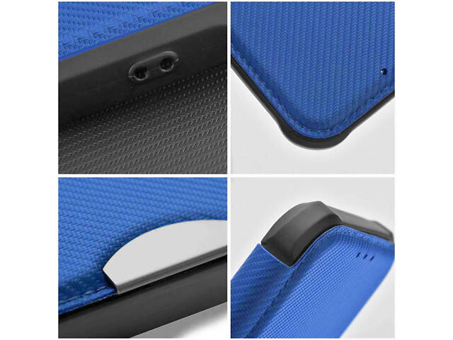 Кожаный чехол-книжка GETMAN Razor (PU) для Xiaomi Redmi 13C / Poco C65 Blue - Фото 4