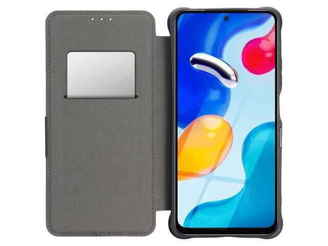 Кожаный чехол-книжка GETMAN Razor (PU) для Xiaomi Redmi 13C / Poco C65 Blue - Фото 3