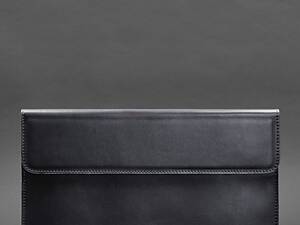 Кожаный чехол-конверт на магнитах для MacBook 13 Темно-синий BlankNote