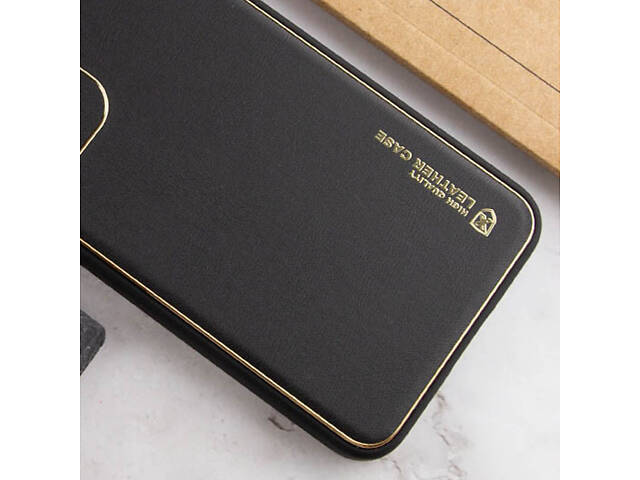 Кожаный чехол Xshield для Samsung Galaxy A05 Черный / Black - Фото 3