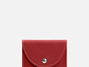 Шкіряний гаманець The Wings 2.2 червоний 10,5х9,5х1,5 см