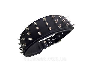 Кожаный ошейник 'Lockdog' с шипами