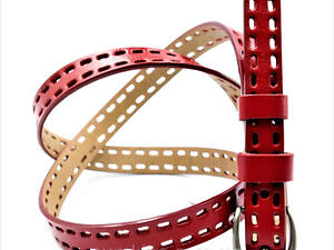 Шкіряний ремінь Weatro nw-zh2k-0151 Червоний