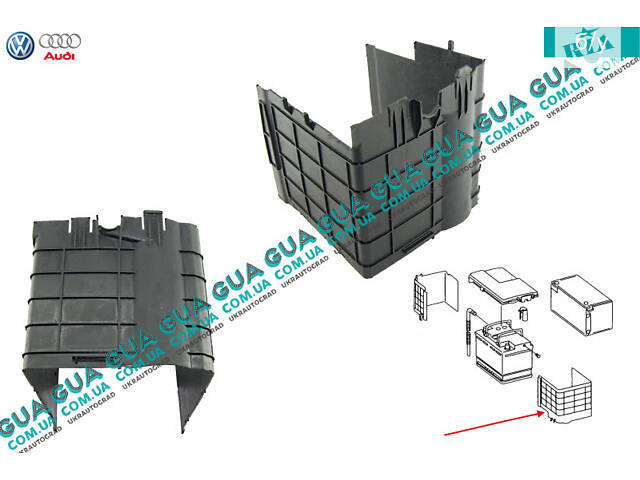 Кожух аккумулятора АКБ 1K0915335 VW / ВОЛЬКС ВАГЕН CADDY III 2004- / КАДДИ 3 04-, Audi / АУДИ A3 2003-, VW / ВОЛЬКС ВАГЕ