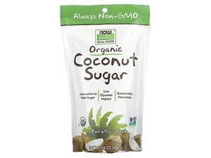 Кокосовий цукор, Coconut Sugar, NOW Foods, Real Food, органік, 454 гр