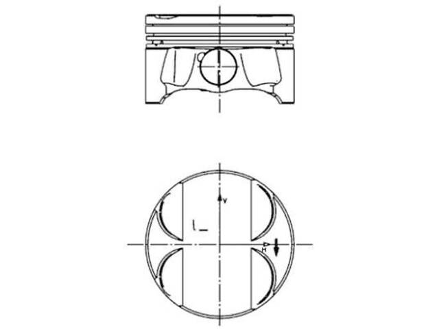KOLBENSCHMIDT 40085600 Поршень BMW 5 (E60) 2.0 i 07-10/X3 (E83) 2.0 i 05-11 N46 (STD) (84.00mm/STD) - Фото 1