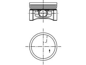 KOLBENSCHMIDT 40219600 Поршень Renault Kangoo/Clio II-IV 1.2 16V 01- (69.00mm/STD)