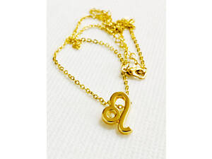 Колье Primo с подвеской знак зодиака Leo (Лев) - Gold
