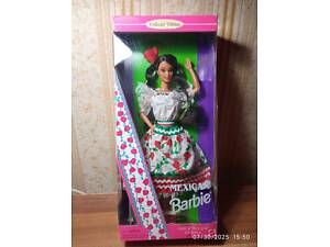 Коллекционная Кукла Барби 1995 Mexican Barbie Doll 2nd Edition 14449 Коллекция Dolls of the World НОВА Неоткрытая из США