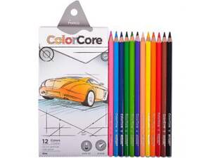 Колекційні кольорові акварельні олівці 12 кольорів 'Marco Color Core'