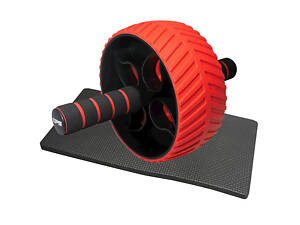 Колесо для преса Power System PS-4107 Full Grip AB Red + килимок Red/Black