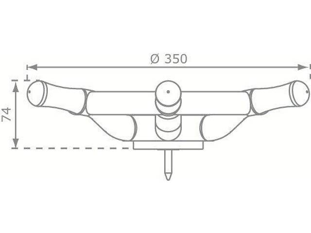 Колесо капитана Ø 35 см KBT Boat для детской площадки Зеленый - Фото 2
