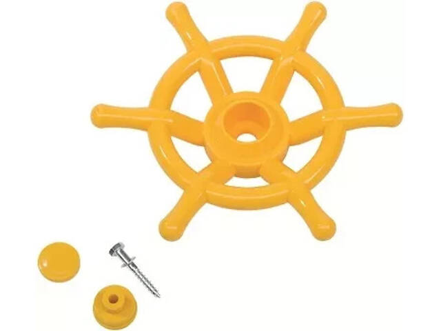 Колесо капитана Ø 35 см KBT Boat для детской площадки Желтый - Фото 1