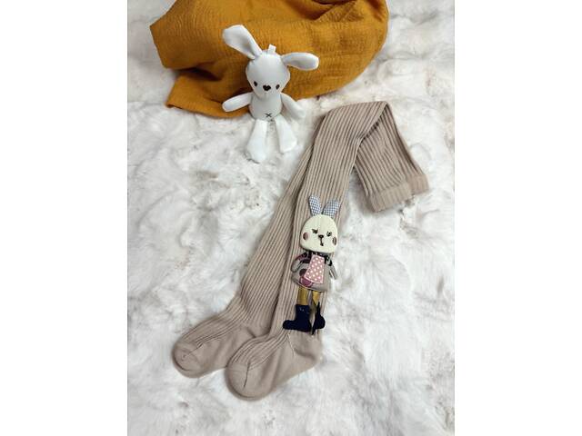 Колготки для девочки с зайкой 10691, Размер 95 - Фото 2