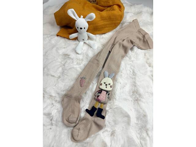 Колготки для девочки с зайкой 10691, Размер 95 - Фото 3