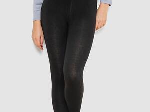 Колготи жіночі утеплені кашемірові, колір чорний, 139R66A