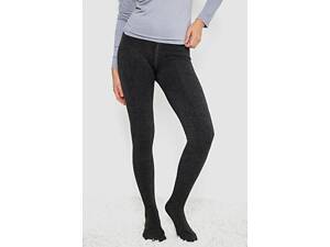 Колготи жіночі утеплені, колір темно-сірий, 139R1196