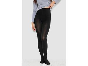 Колготи жіночі утеплені вовняні, колір чорний, 139R801