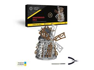 Коллекционная модель-конструктор Metal Time Mysterious Mill Мельница электронная двухцветная (MT054)
