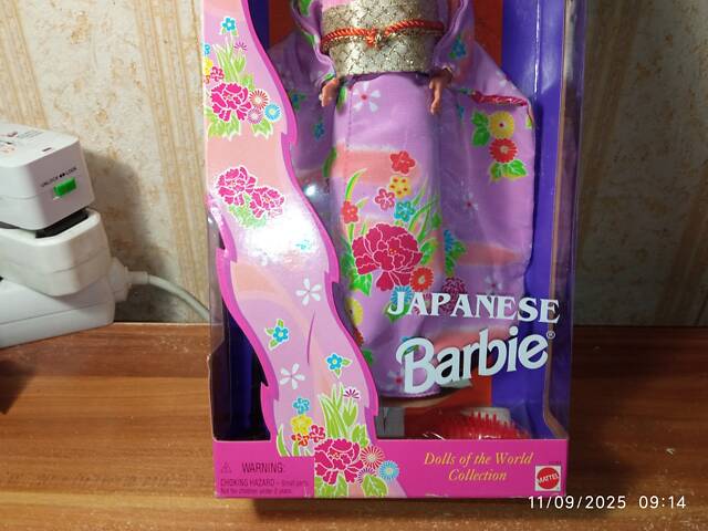 Коллекционная Кукла Барби 1995 Japanese Barbie Collector Edition - 14163 Коллекция 'Dolls of the World' НОВАЯ из США - Фото 11