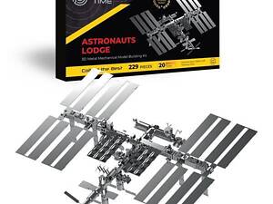 Колекційна модель-конструктор Metal Time Astronaut's Lodge Космічна станція МКС механічна (MT017)