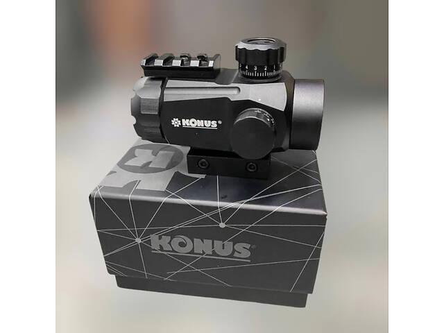 Коллиматорный прицел KONUS KONUSIGHT 1x35 (4МОА), крепление: на планку Вивер (7/8”), ласточкин хвост