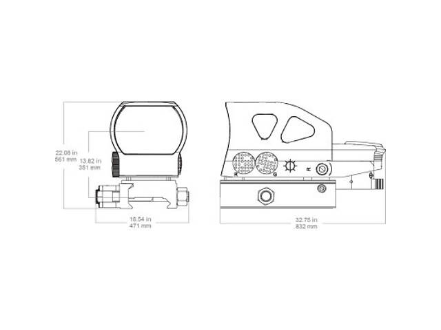 Коліматорний приціл Vector Optics Z4 1x23х34 (RDSL26) - Фото 3