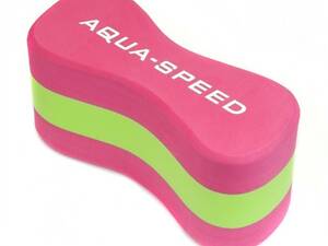 Колобашка для плавания Aqua Speed ​​Junior 3 Layesr Pullboy 20x8x10cм Розовый/Зеленый (1000-149-03)