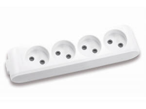 Колодка для удлинителя Panasonic X-tendia 4 гнезда grey (WLTB02402GR-UA)