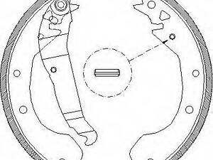 Колодка тормозов. барабан. DAEWOO ESPERO задн. (выр-во Remsa) REMSA 409000 на OPEL KADETT D (31_-34_, 41_-44_)