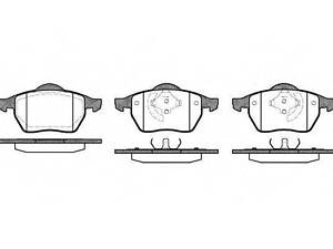 Колодка гальм. диск. AUDI A4, VW GOLF IV передн. (вир-во REMSA) REMSA 039001 на VW PASSAT (3A2, 35I)