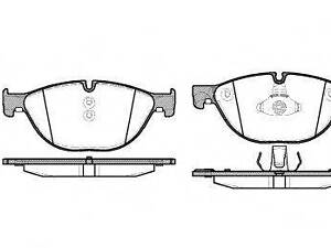 Колодка гальм. диск. BMW 5(F10) 3.0 4.4 2010-,7(F01-04) 3.0 4.4 08- передн. (вир-во REMSA) REMSA 141400 на BMW 6 купе (F