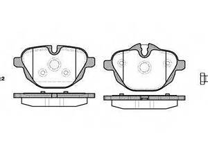 Колодка гальм. диск. BMW 5(F10) 523I-528I 2010- задн. (вир-во REMSA) REMSA 142100 на BMW 5 (F10, F18)
