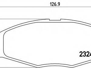 Колодка тормозов. диск. DAEWOO LANOS 1.5, MATIZ передн. (выр-во BREMBO) BREMBO P15006 на Chevrolet Spark (M200, M250)