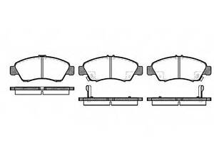 Колодка тормозов. диск. HONDA CIVIC передн. (выр-во REMSA) REMSA 041902 HONDA CRX Mk III (EH, EG)