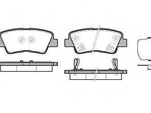 Колодка гальм. диск. HYUNDAI ACCENT IV, SONATA V задн. (вір-во REMSA) REMSA 136202 на KIA SOUL (AM)