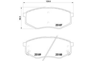 Колодка гальм. диск. MAZDA 6 (GG, GY, GF) задн. (вир-во BREMBO) P 49 036 UA51