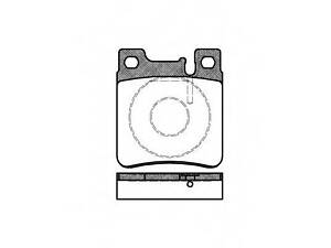 Колодка гальм. диск. MB C-CLASS (W202) задн. (вир-во REMSA) REMSA 040700 на MERCEDES-BENZ E-CLASS седан (W124)