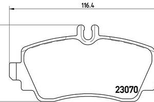 Колодка гальм. диск. MITSUBISHI GRANDIS, PAJERO II (V2_W, V4_W) задн. (вир-во BREMBO) P 54 031 UA51