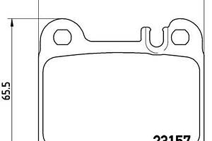 Колодка гальм. диск. MITSUBISHI L200 передн. (вир-во BREMBO) P 54 038 UA51