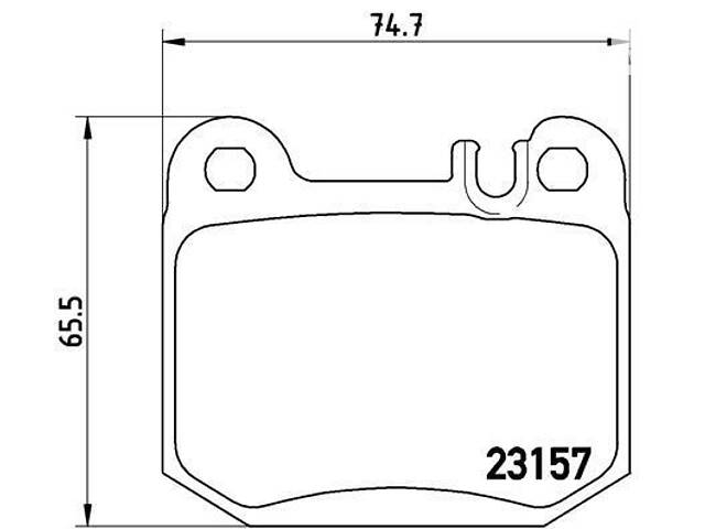 Колодка гальм. диск. MITSUBISHI L200 передн. (вир-во BREMBO) P 54 038 UA51