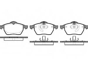 Колодка гальм. диск. OPEL VECTRA B, передн. (вир-во REMSA) REMSA 039010 на OPEL CALIBRA A (85_)