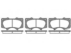 Колодка тормозов. диск. TOYOTA LAND CRUISER (J12) передн. (выр-во REMSA) REMSA 098800 TOYOTA LAND CRUISER PRADO (KDJ15_,